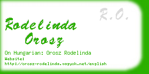 rodelinda orosz business card